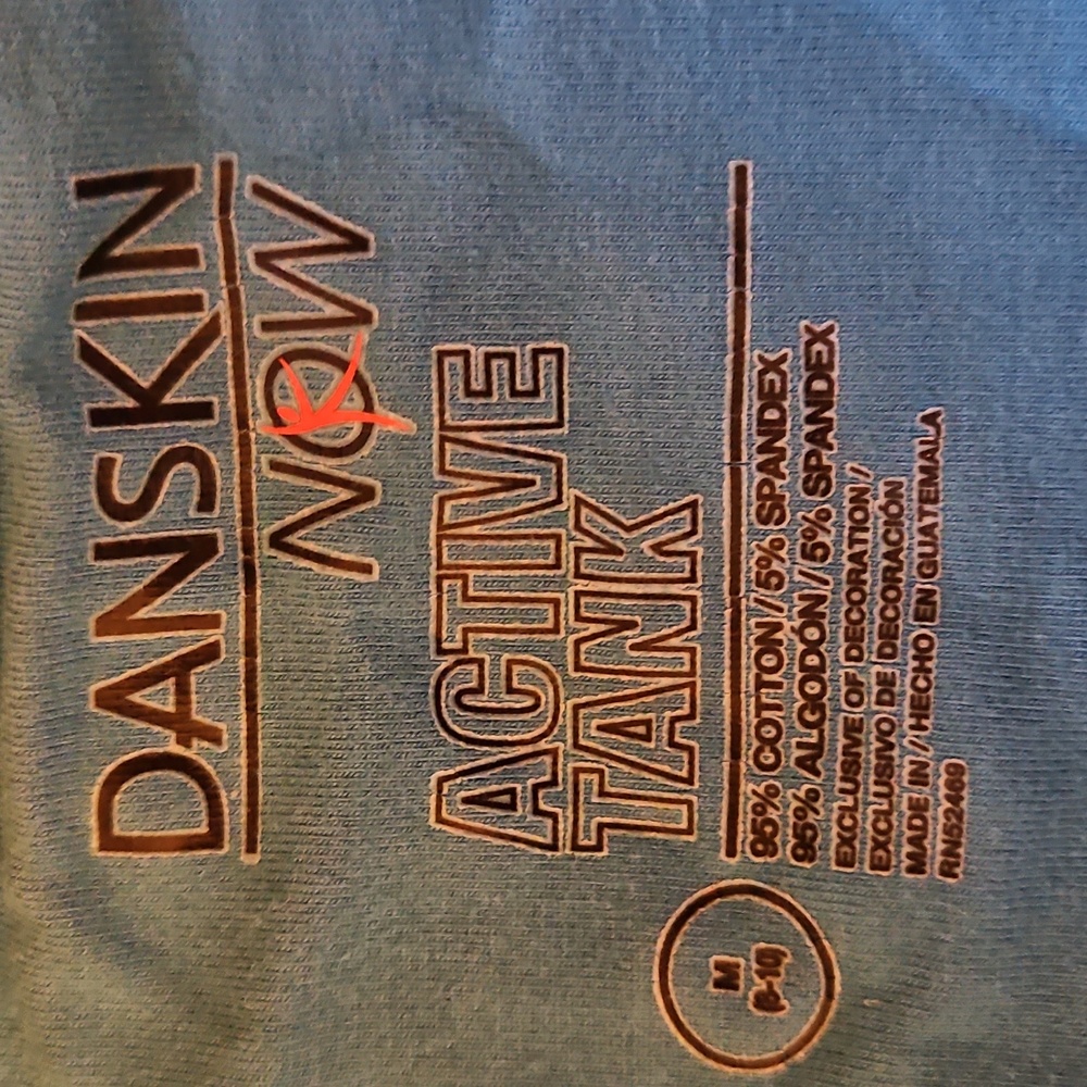 DANSKIN WOMENS COTTON TOP M - Picture 2 of 5